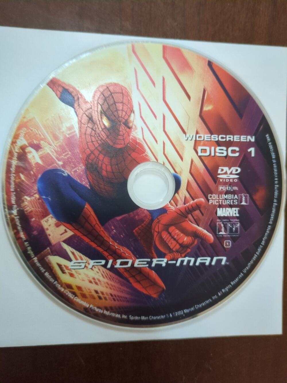Spider-Man (DVD, 2002) *DISC 1 ONLY*